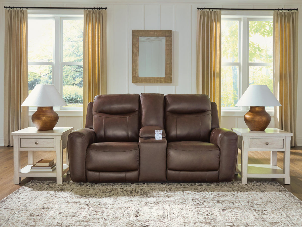 Gravier PWR REC Loveseat/CON/ADJ HDRST Leather