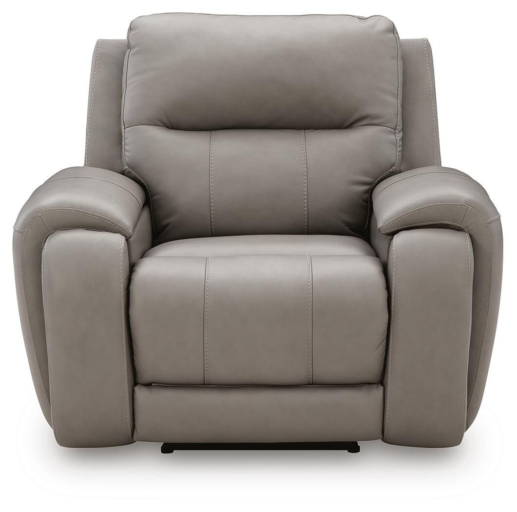 Real Moments Power Recliner w/Audio Seating Leather