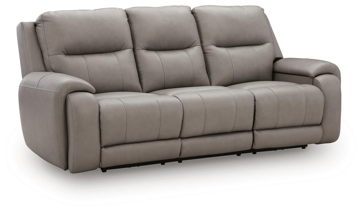 Real Moments PWR REC Sofa w/Audio Seating Leather