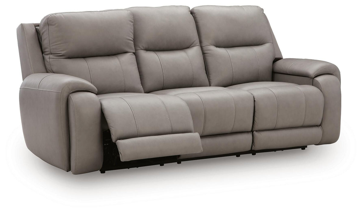 Real Moments PWR REC Sofa w/Audio Seating Leather