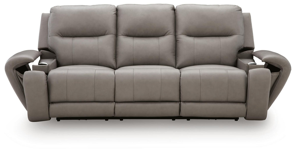 Real Moments PWR REC Sofa w/Audio Seating Leather