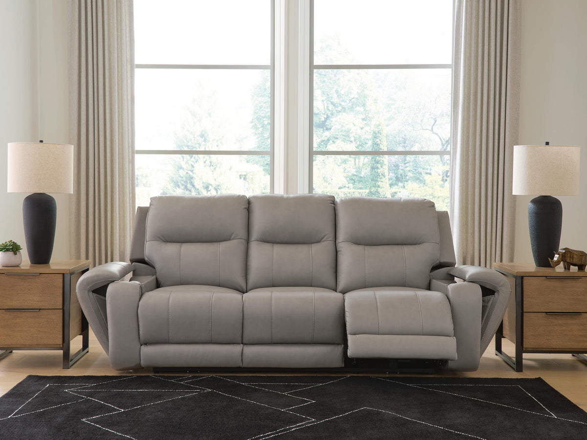 Real Moments PWR REC Sofa w/Audio Seating Leather