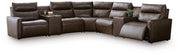 ModZ 7-Piece Power Reclining Sectional with Audio Consoles