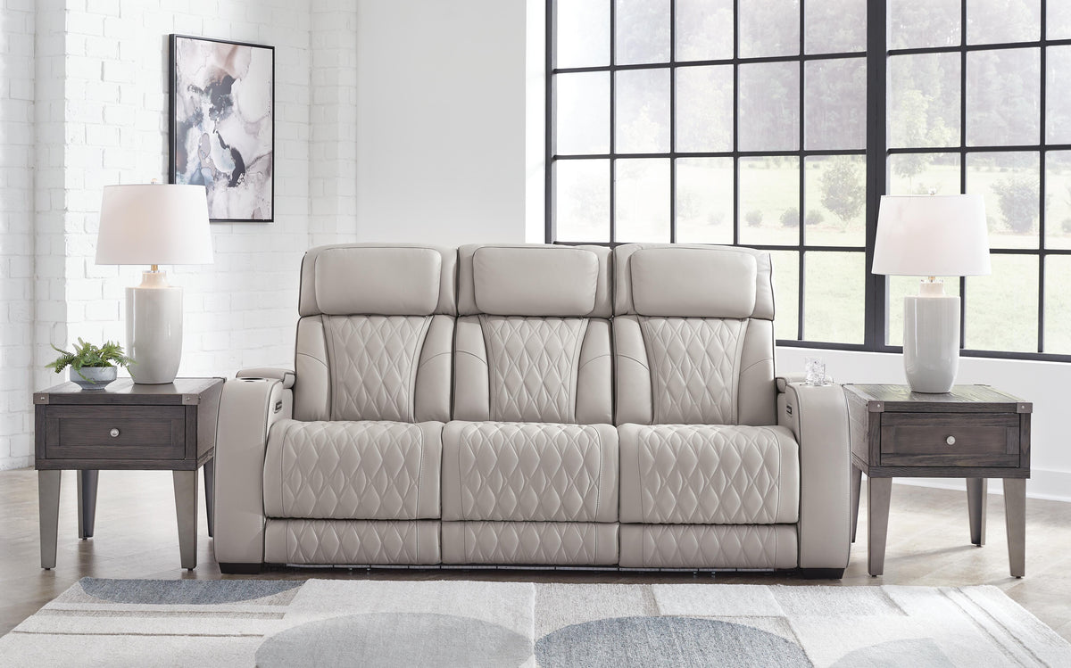 Boyington PWR REC Sofa with ADJ Headrest Leather