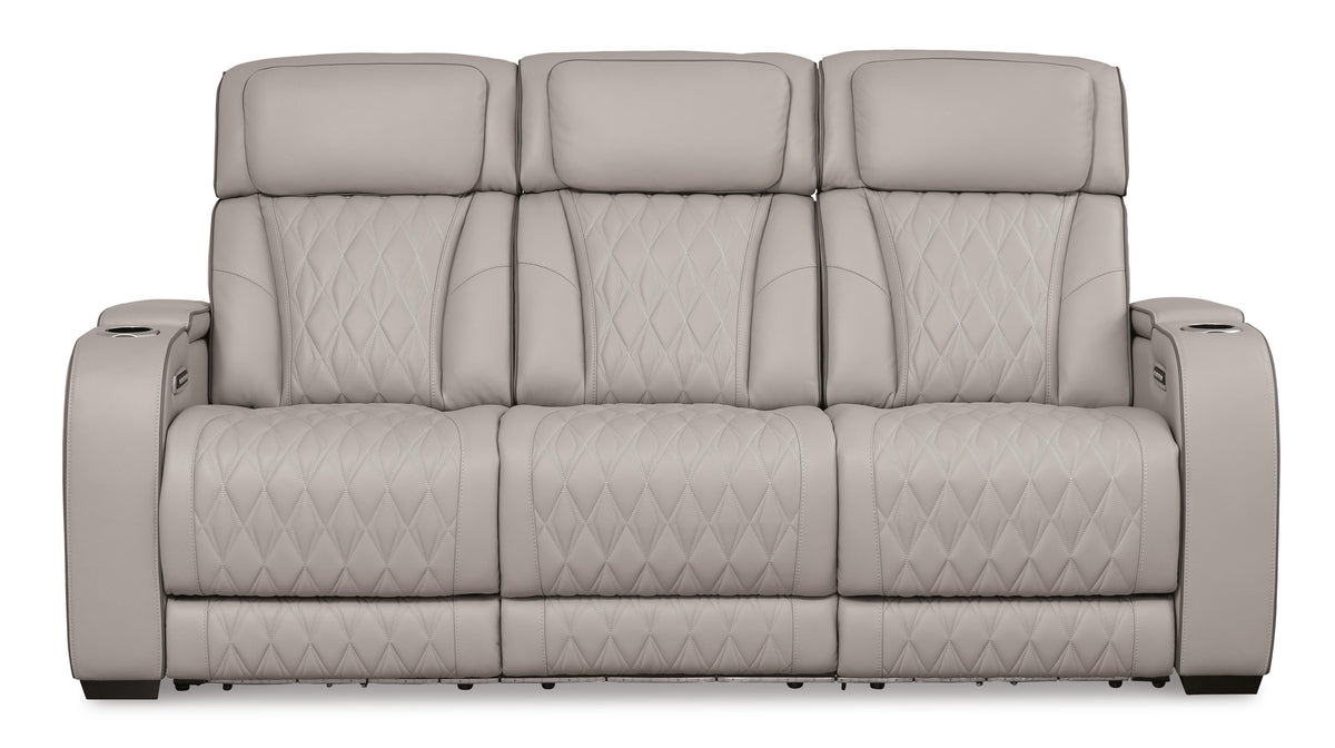 Boyington PWR REC Sofa with ADJ Headrest Leather