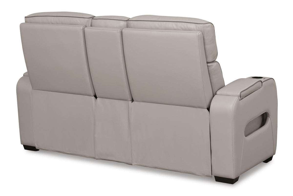Boyington PWR REC Loveseat/CON/ADJ HDRST Leather