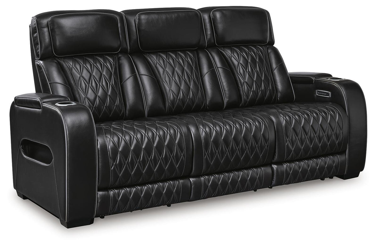 Boyington PWR REC Sofa with ADJ Headrest Leather
