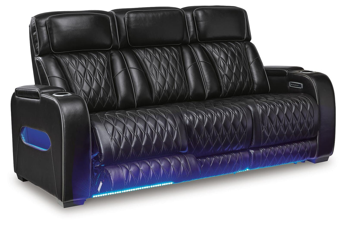 Boyington PWR REC Sofa with ADJ Headrest Leather