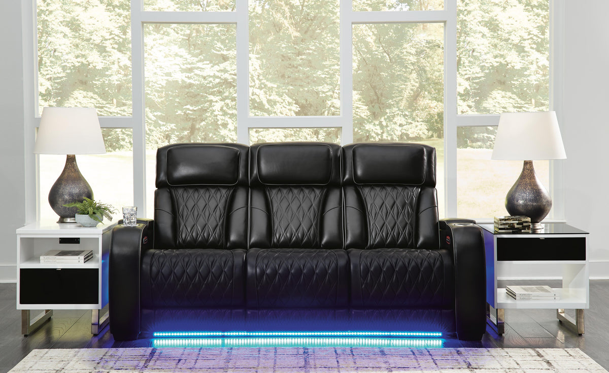 Boyington PWR REC Sofa with ADJ Headrest Leather
