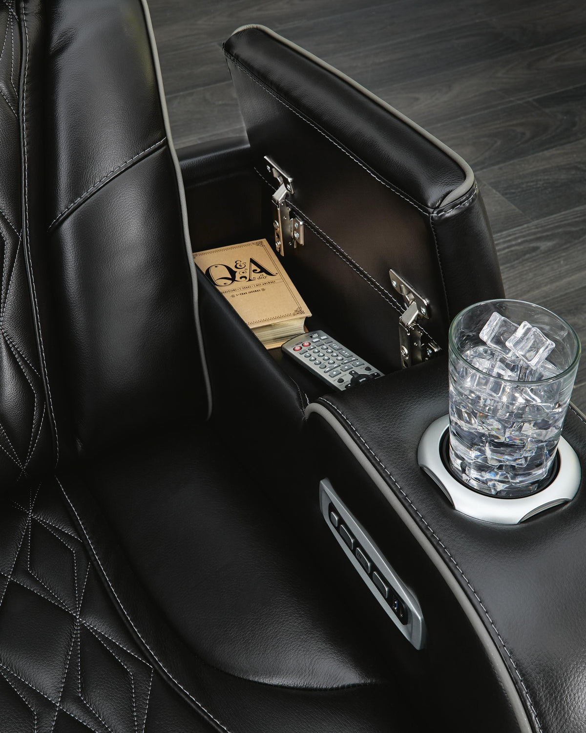 Boyington PWR REC Sofa with ADJ Headrest Leather