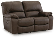 Leesworth Reclining Power Loveseat Leather