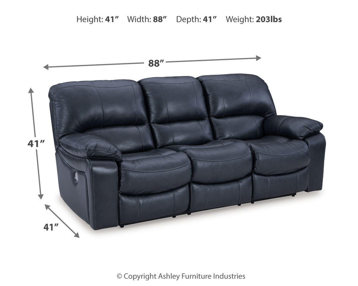 Leesworth Reclining Power Sofa Leather