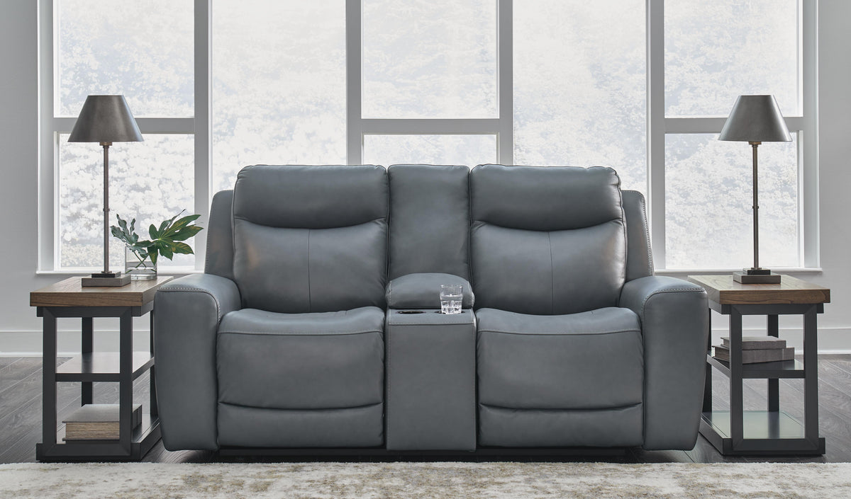 Mindanao PWR REC Loveseat/CON/ADJ HDRST Leather