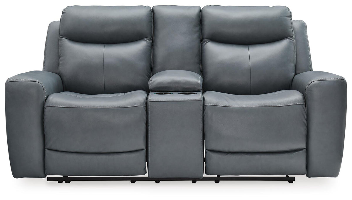 Mindanao PWR REC Loveseat/CON/ADJ HDRST Leather