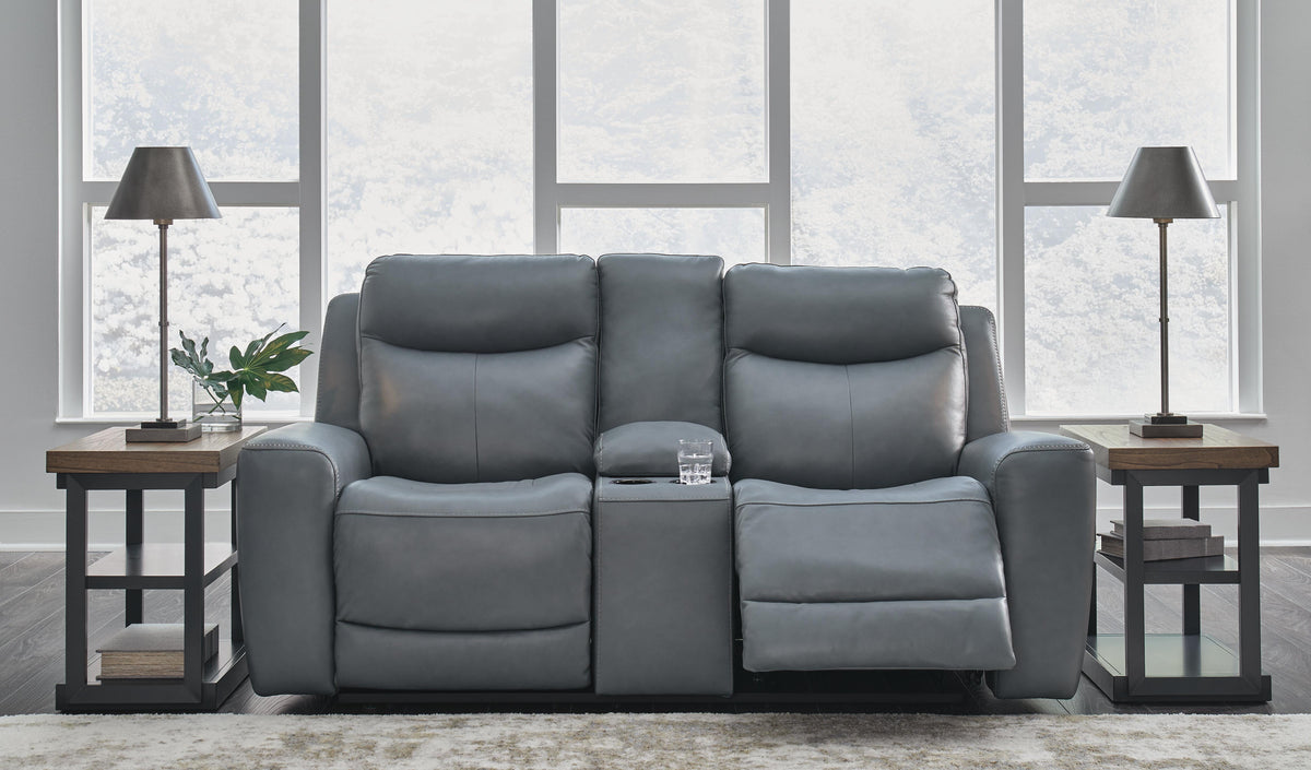 Mindanao PWR REC Loveseat/CON/ADJ HDRST Leather