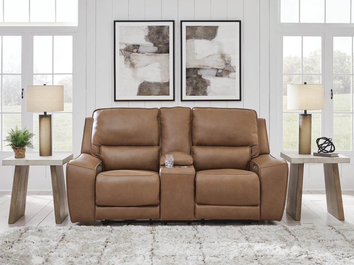 DeepWakes PWR REC Loveseat/CON/ADJ HDRST Leather