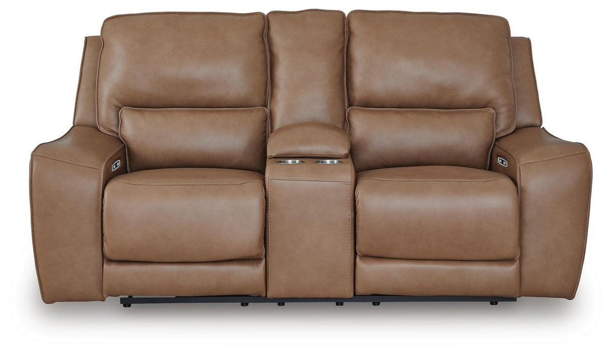 DeepWakes PWR REC Loveseat/CON/ADJ HDRST Leather