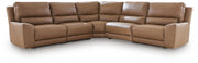DeepWakes 5-Piece Power Reclining Sectional Leather