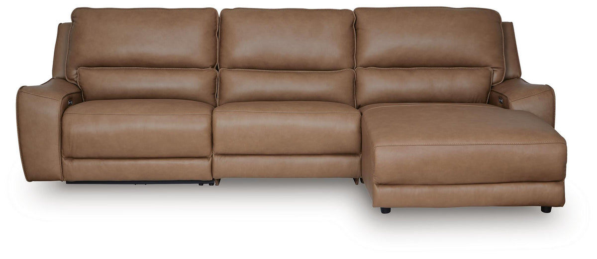 DeepWakes 3-Piece Reclining Sofa Chaise Leather