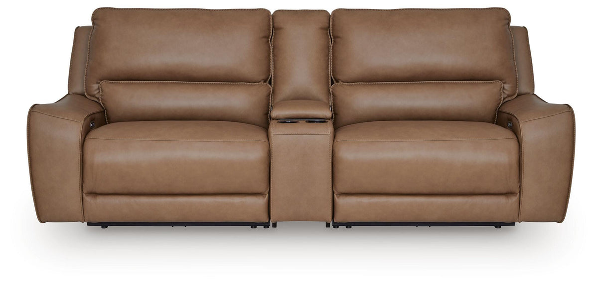 DeepWakes 3-Piece Power Reclining Sectional Leather
