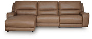 DeepWakes 3-Piece Reclining Sofa Chaise Leather