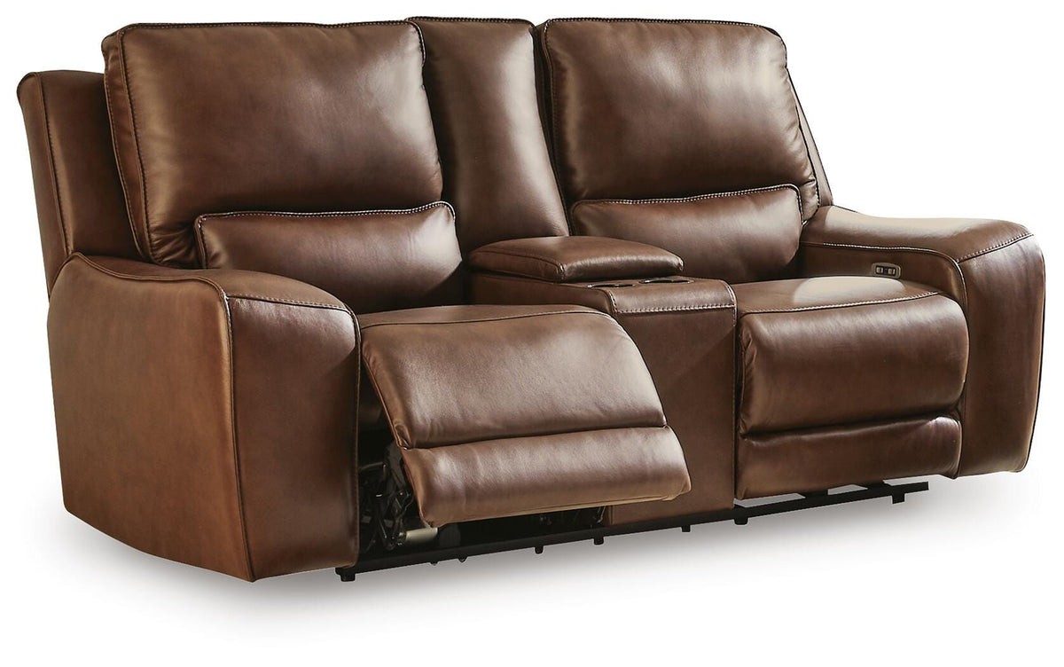 DeepWakes PWR REC Loveseat/CON/ADJ HDRST Leather