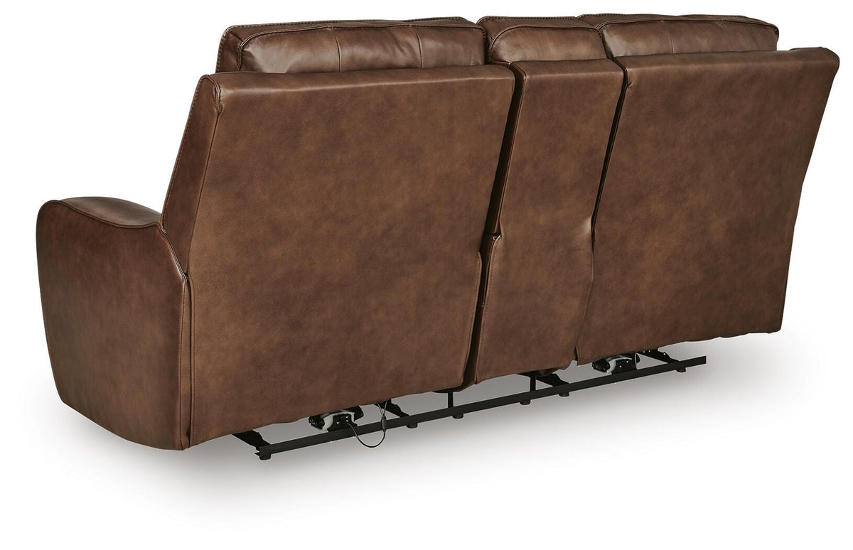 DeepWakes PWR REC Loveseat/CON/ADJ HDRST Leather
