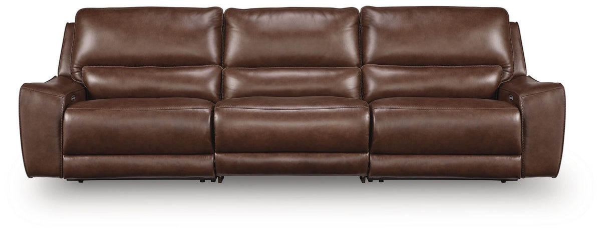 DeepWakes 3-Piece Power Reclining Sectional Leather