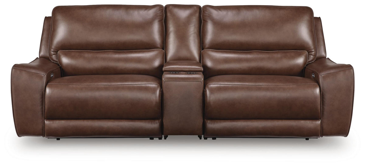 DeepWakes 3-Piece Power Reclining Sectional Leather