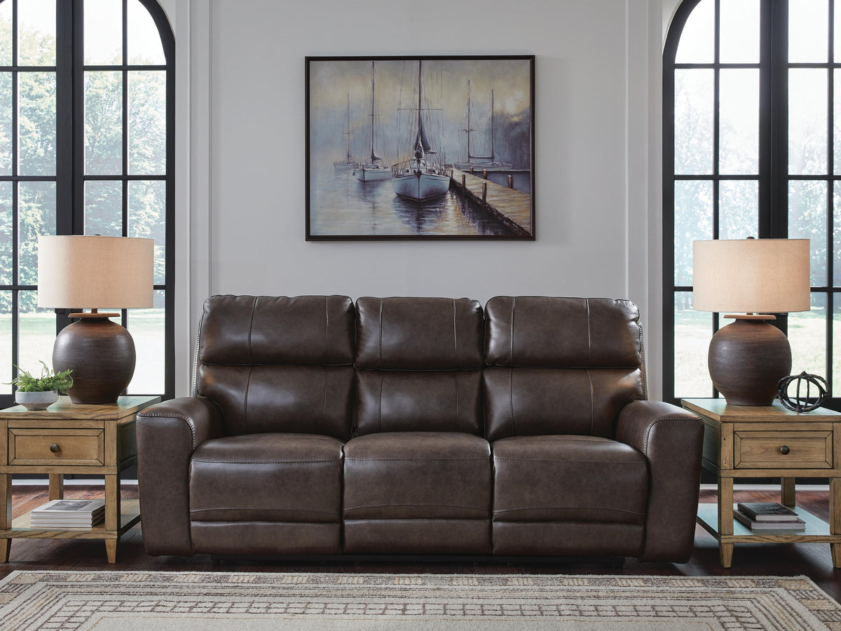 Crossplex PWR REC Sofa with ADJ Headrest Leather