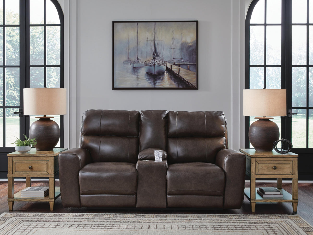 Crossplex PWR REC Loveseat/CON/ADJ HDRST Leather