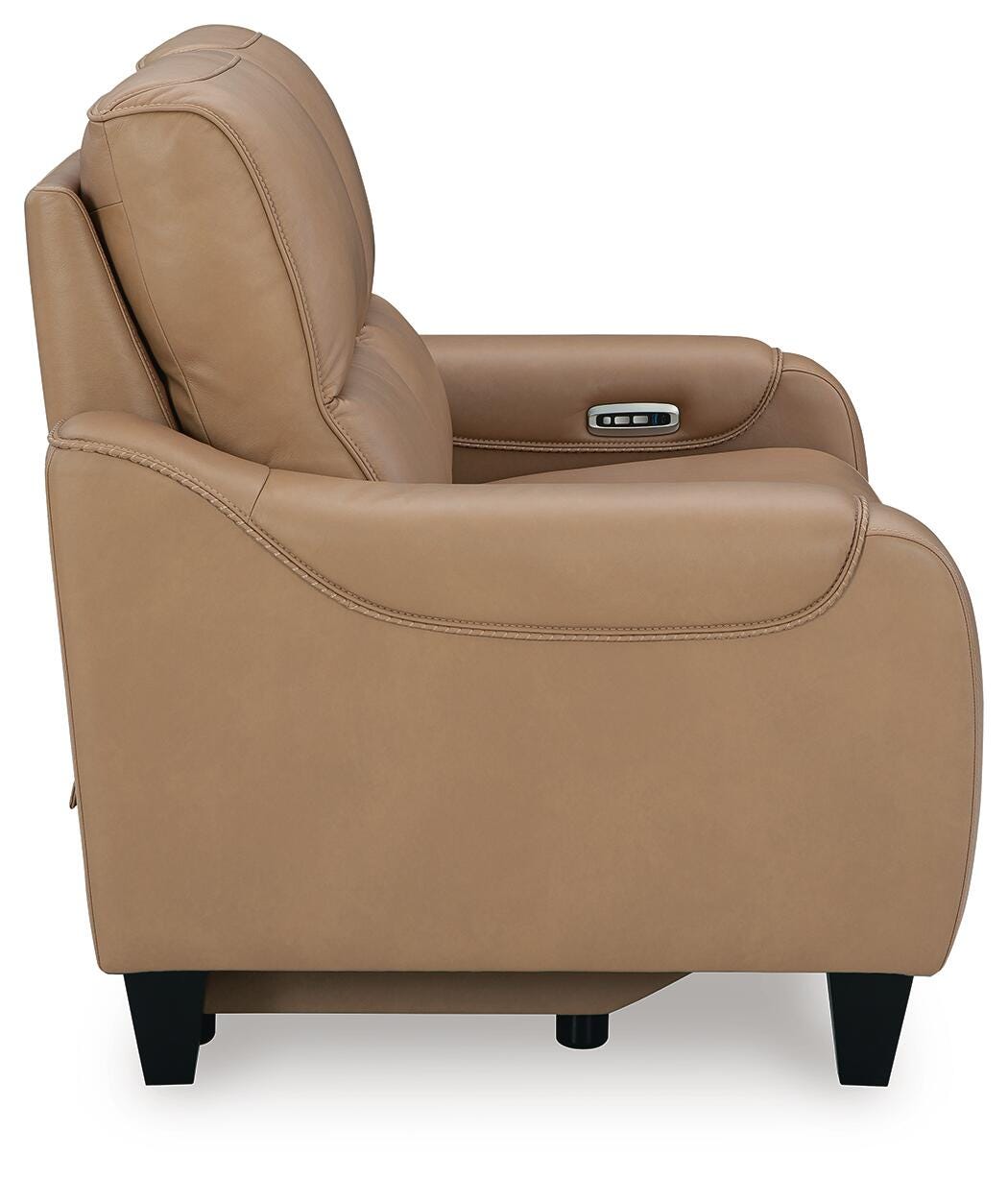 Mosswell PWR REC Loveseat/ADJ Headrest Leather