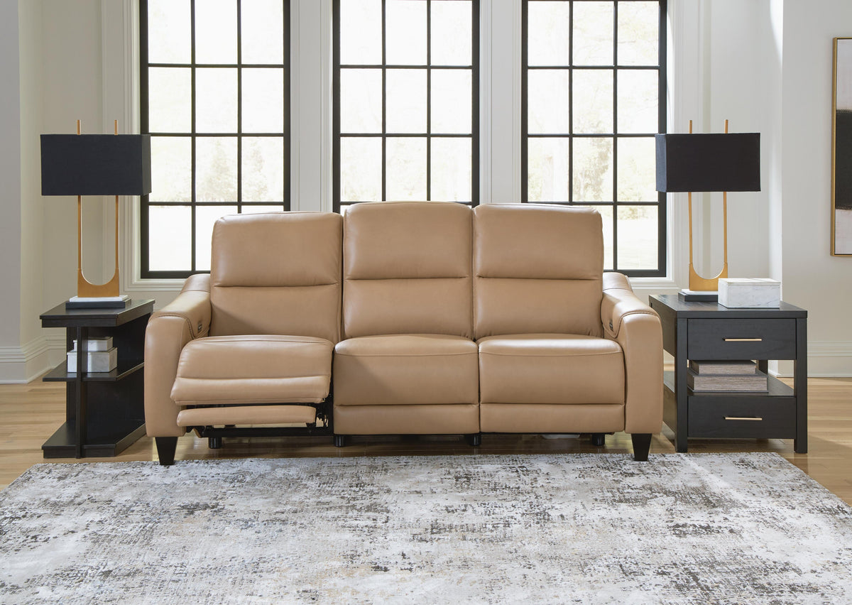 Mosswell PWR REC Sofa with ADJ Headrest Leather