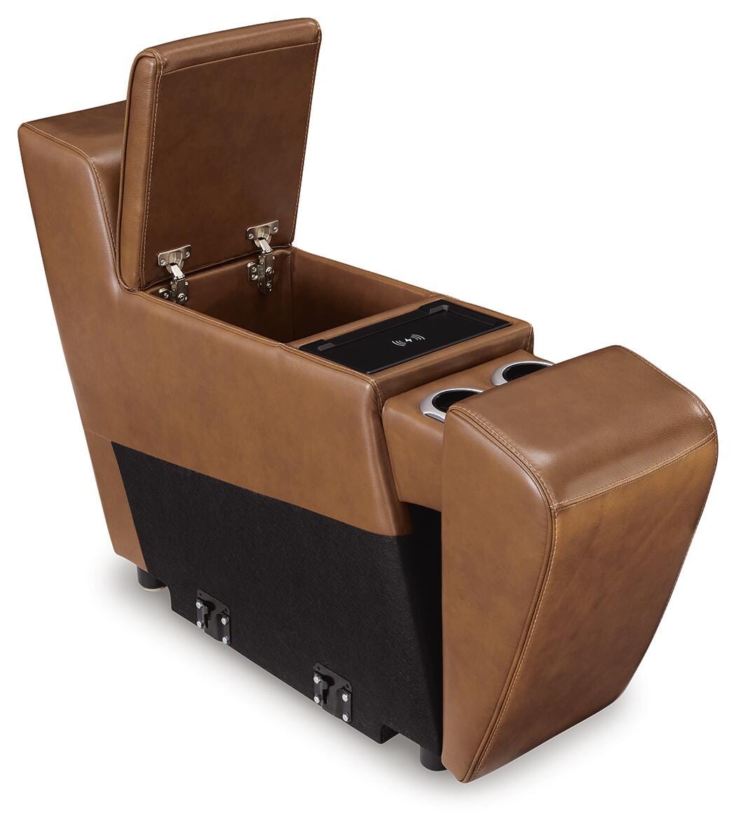 Temmpton Console with Storage Leather