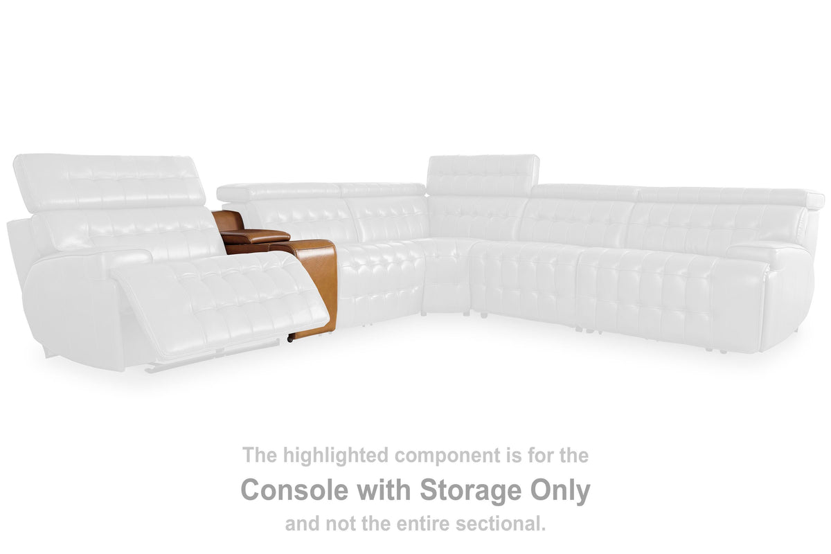 Temmpton Console with Storage Leather