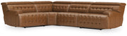 Temmpton 4-Piece Reclining Sectional Leather
