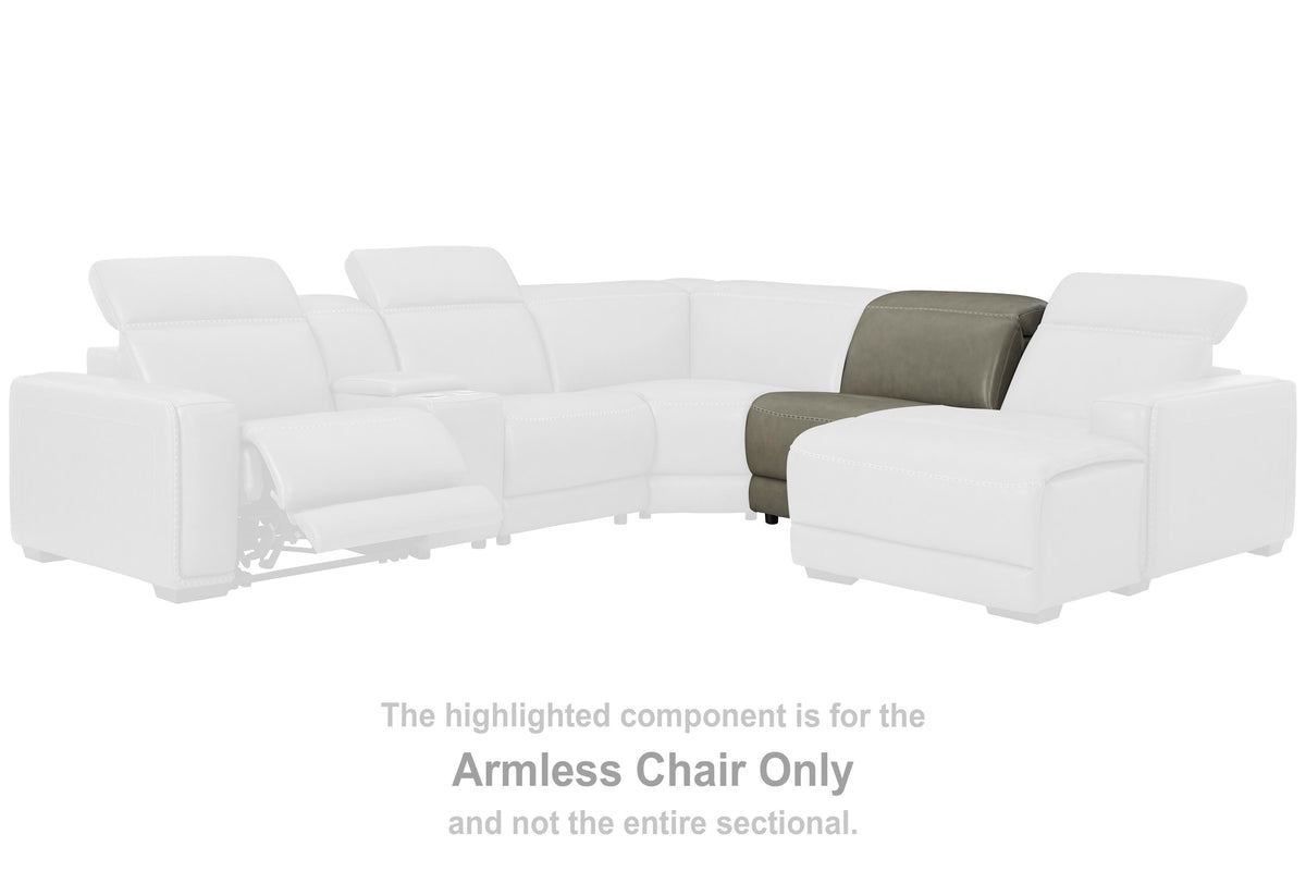 Correze Armless Chair Leather