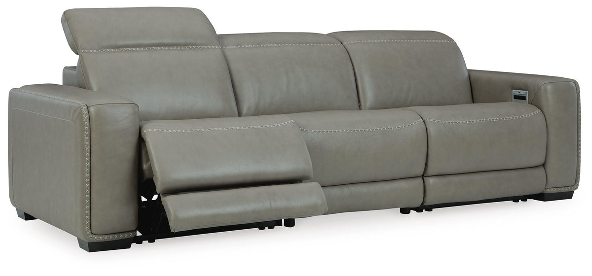 Correze 3-Piece Power Reclining Sectional Sofa Leather