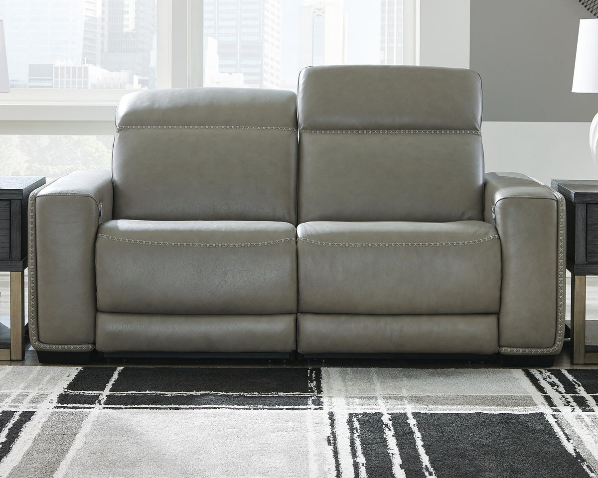 Correze 2-Piece Power Reclining Sectional Leather