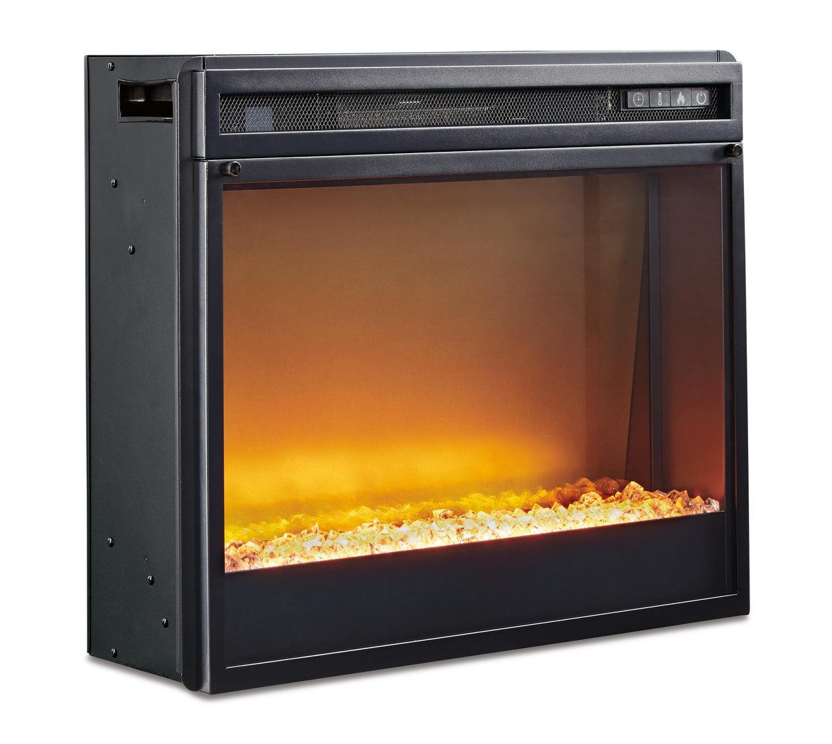 Entertainment Accessories Fireplace Insert Glass/Stone
