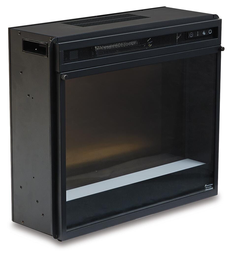 Entertainment Accessories Fireplace Insert Glass/Stone