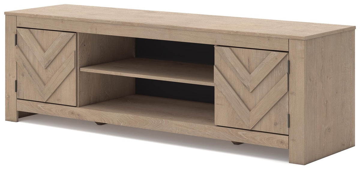 Cayboni LG TV Stand w/Fireplace Option
