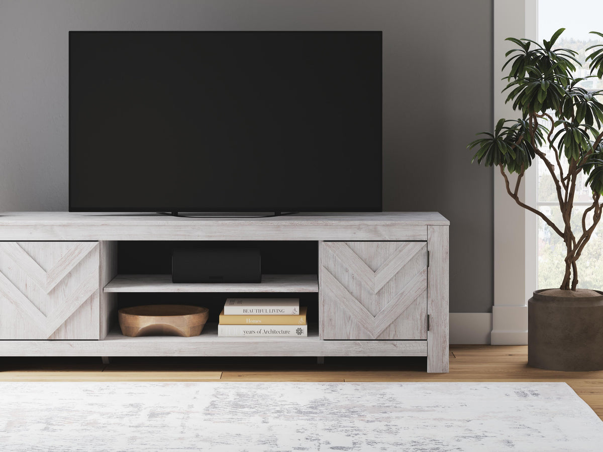 Cayboni LG TV Stand w/Fireplace Option