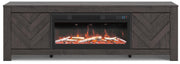 Cayboni 71" TV Stand with Electric Fireplace