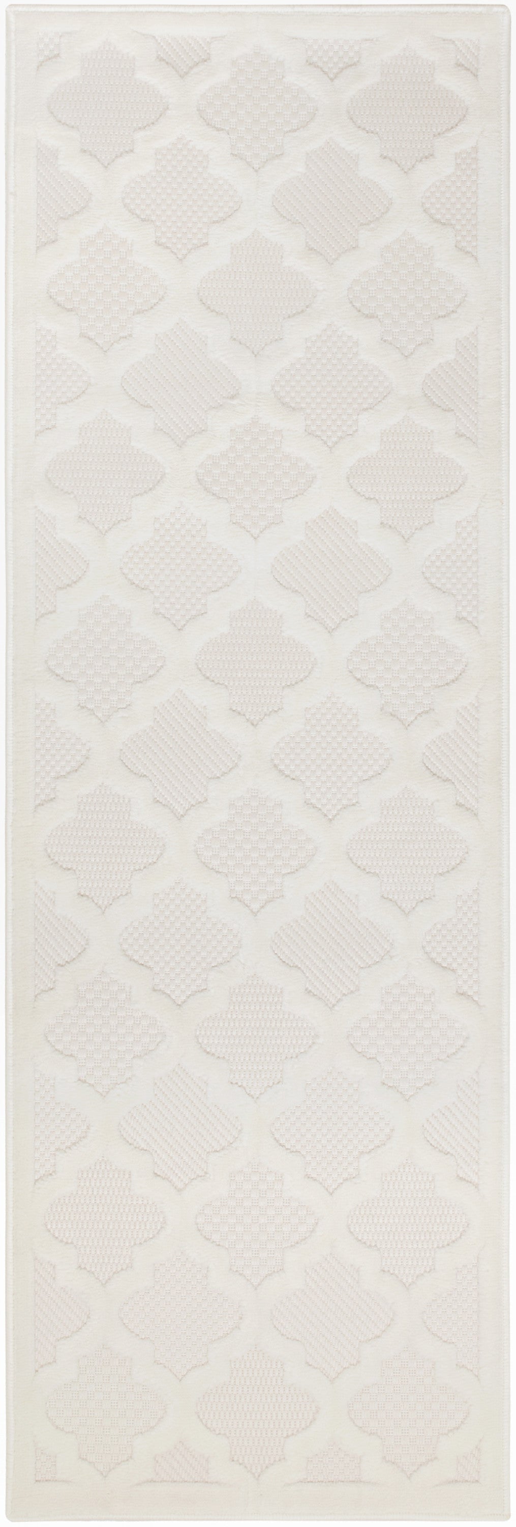 Easy Care NES01 Ivory White Rug - Runner