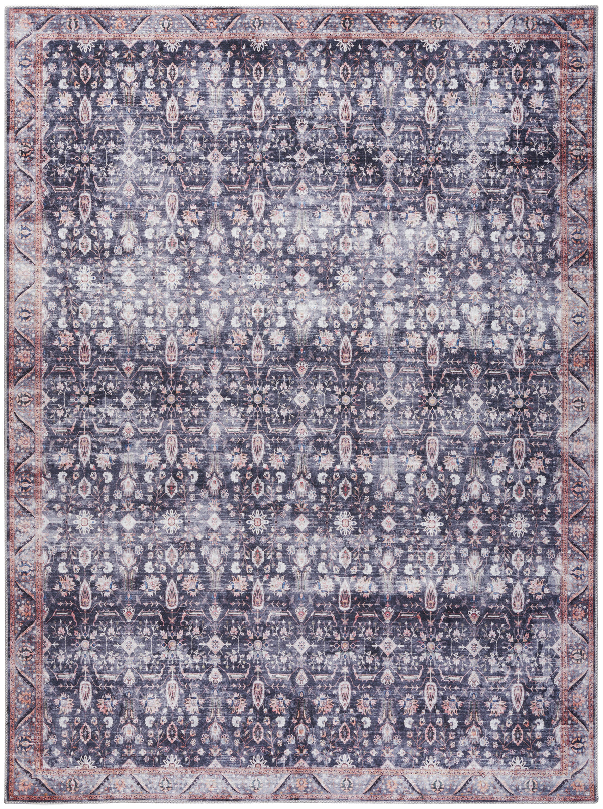 Grand Washables GRW06 Navy Ivory Rug - Rectangle