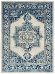 Persian Vintage PRV01 Ivory Blue Rug - Rectangle
