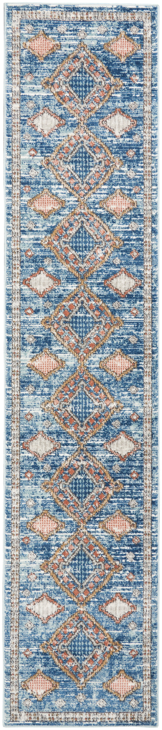 Quarry QUA14 Blue Rug - Runner