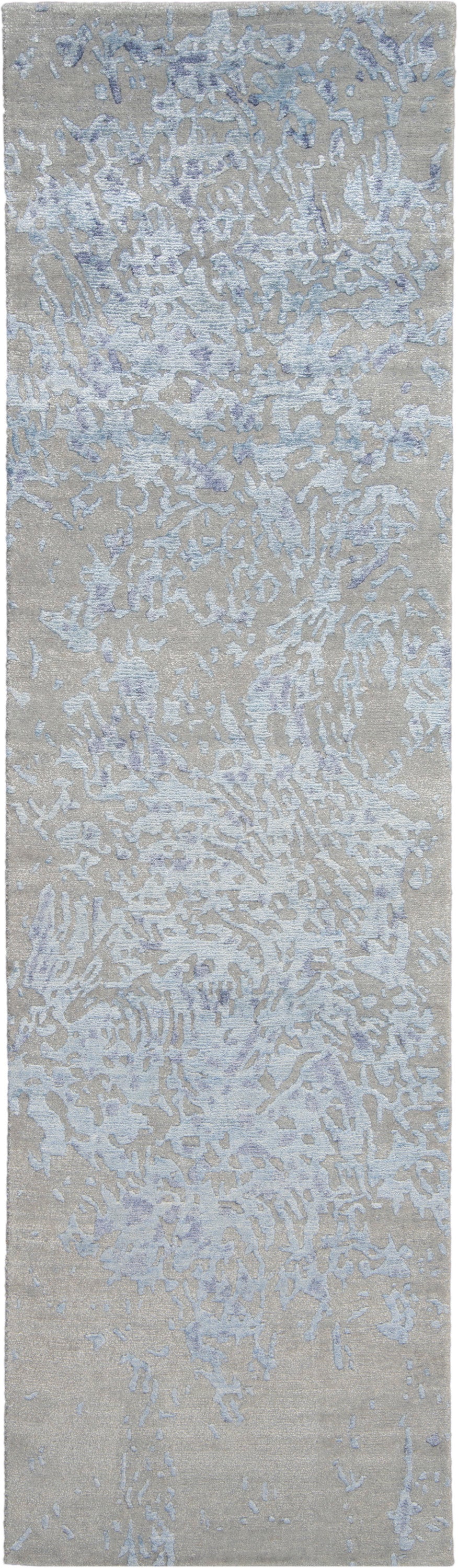 Silk Shadows SHA18 Grey Blue Rug - Runner