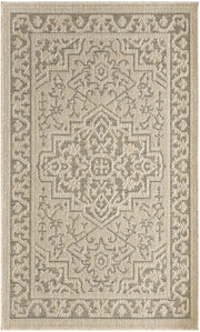Tulum TLM05 Taupe Olive Rug - Rectangle